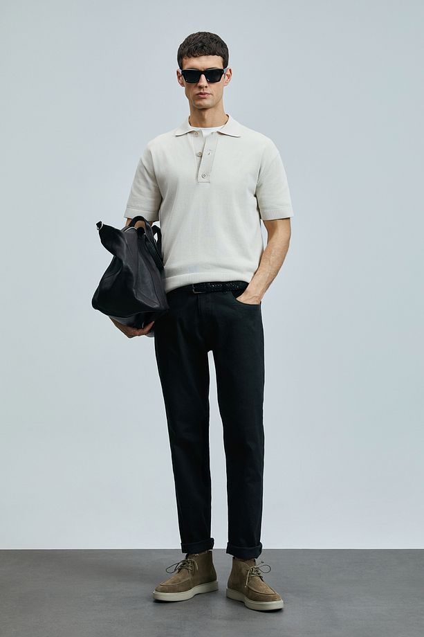 Jashua Smart Jean Erkek Pantolon Regular Fit Siyah - 4
