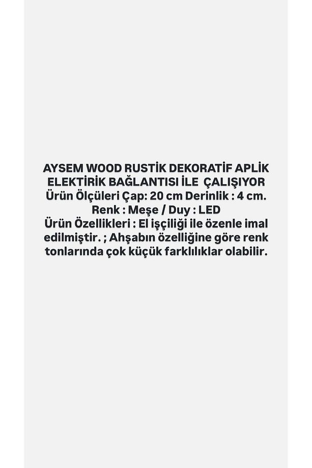 Yansıtma Tasarımlı Çift Yönlü Ahşap Salon Hol Cafe Otel Duvar Aplik Avize Gece lambası Duvar Lambası - 4