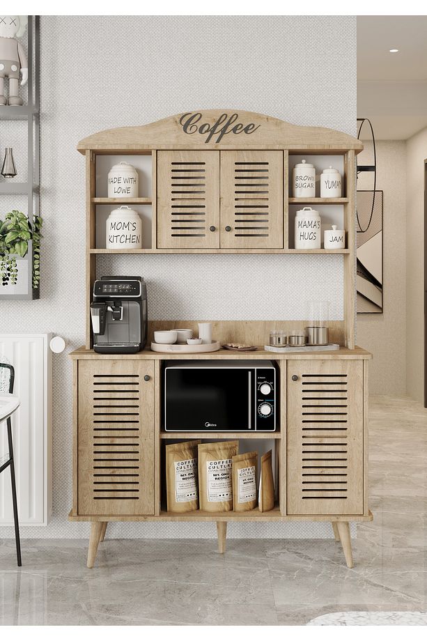Avior SAFİR MEŞE Rengi Kahve Köşesi MDF 185 x 120 x 40 CM - 1
