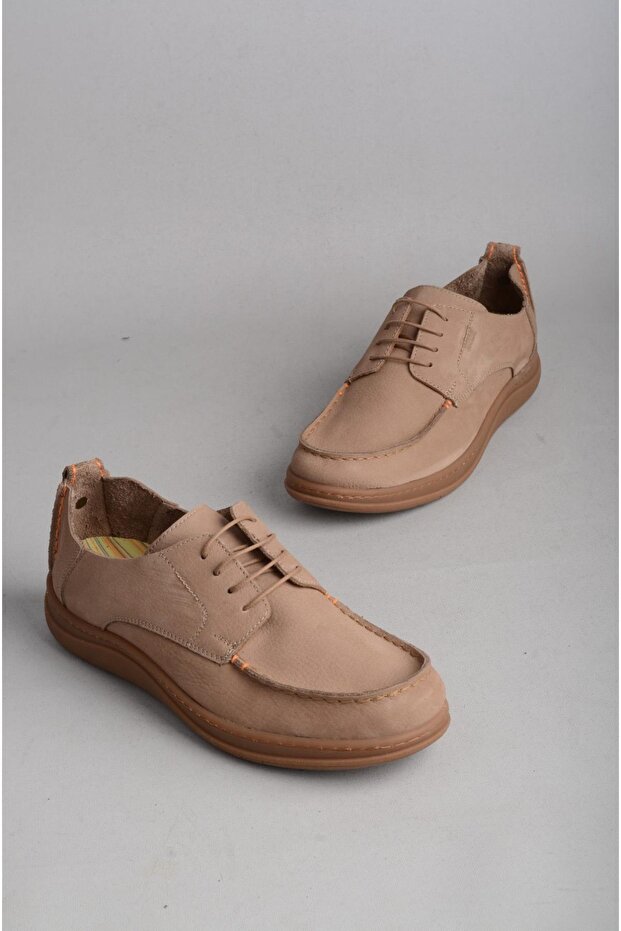 Seç 215341 Genuine Leather Casual Men's Shoes Mink