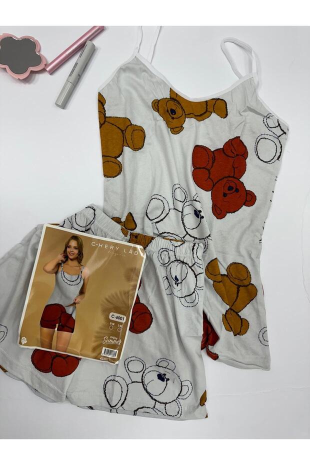 İp Askılı Şortlu Takım - 1