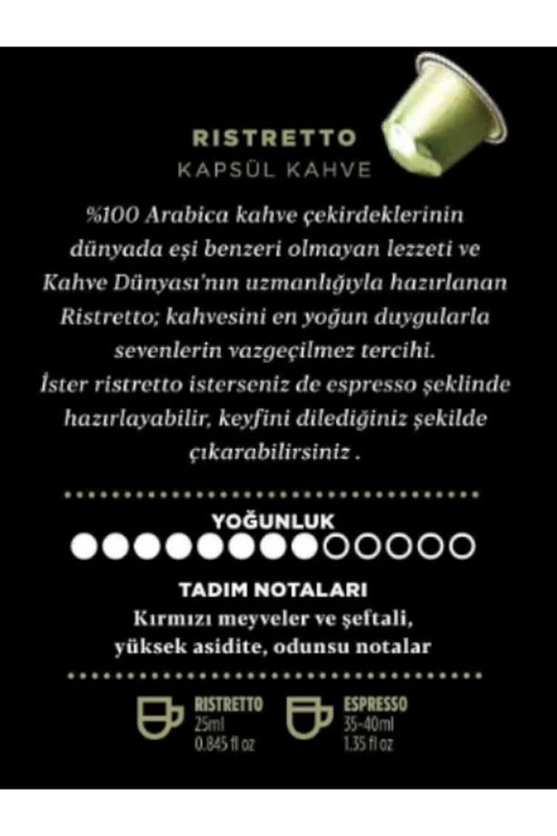 Ristretto Kapsül Kahve 10’lu Kutu | Yoğun Aroma | Tüm Kapsül Kahve Makineleriyle Uyumlu - 5