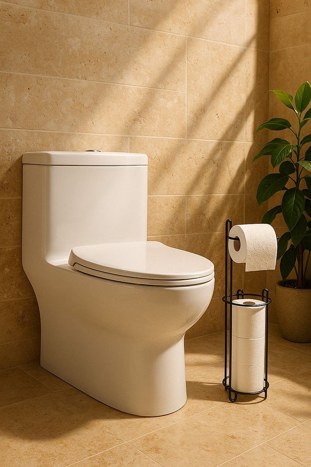 Ayaklı Siyah Tuvalet Kağıtlığı Peçetelik Tutacağı, WC Kağıtlık Askısı Standı, 3 Yedekli Askılığı - 2