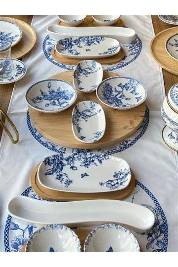 Kahvaltı Takımı Bety Blue 56 Parça 6 Kişilik - 8