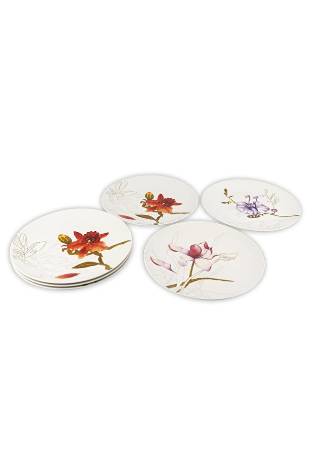 Royal Flowers Serving Plate Set of 6