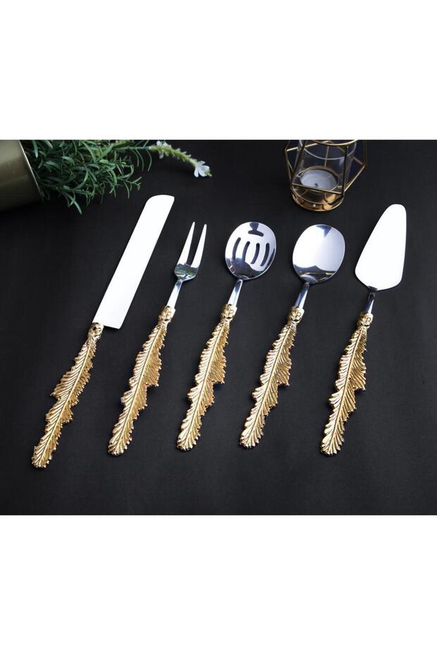 Servis Sunum Kaşık Seti 5 Parça - 1