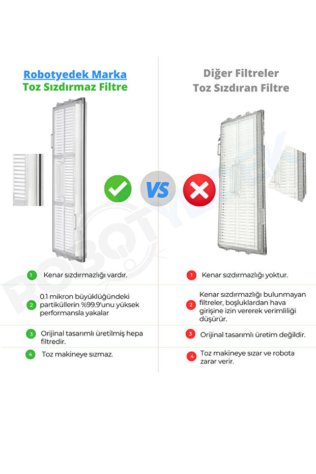 Roborock S8 Plus, S8 Pro Ultra Uyumlu Yedek Fırça Hepa Filtre Toz Torba Mop Seti-10 Parça - 4