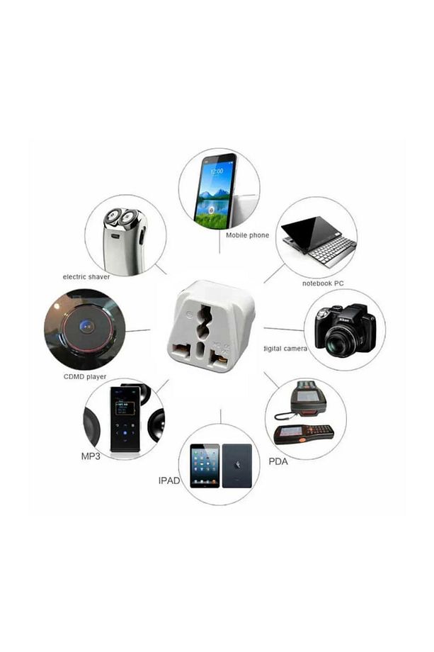 3 Pinli Hac Ümre Ingiltere Hong Kong Kıbrıs Seyahat Fişi Adaptörü Tip G Plug Adapter Üniversal - 3