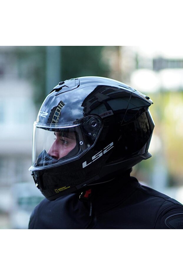 Stream 2 Parlak Siyah Kask - 3