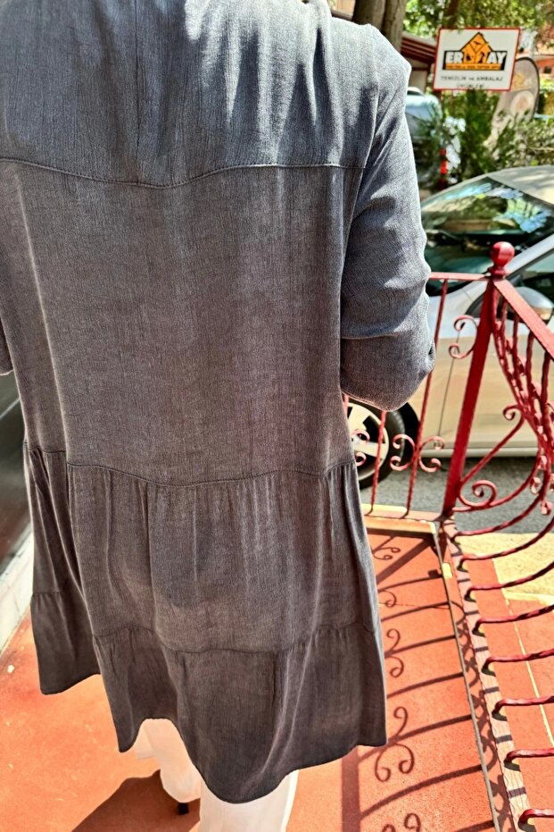 Lyocell Basic Tunik Siyah 102174 - 3