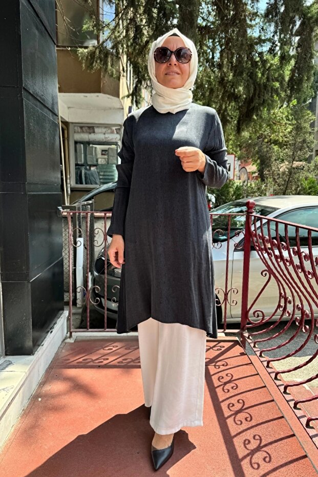 Lyocell Basic Tunik Siyah 102174 - 1