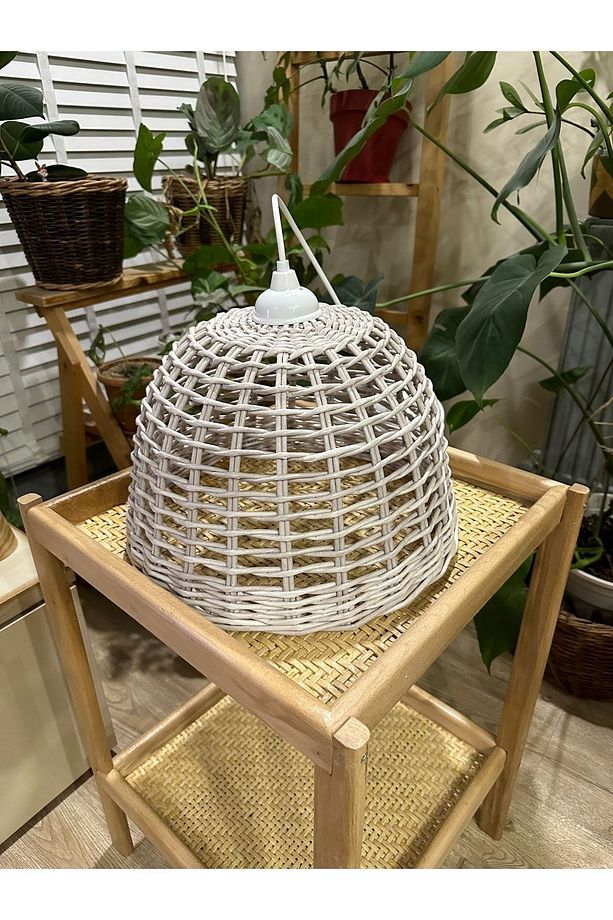 Rattan Avize Bambu Hasır Avize Özel Üretim El Yapımı Avize(duy Dahil) - 1