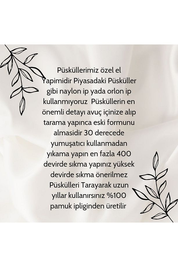 Püsküllü Koltuk Örtüsü Gri Renk 1 Adet (90X210) Yanlizca Oturma Alanına Ortudur - 4