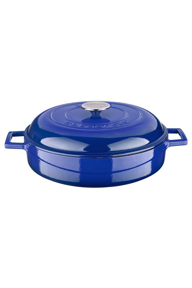 Cast Iron Multi-Purpose Flower Pot Cast Iron Solid Handle Dome Form Lid Edition Series