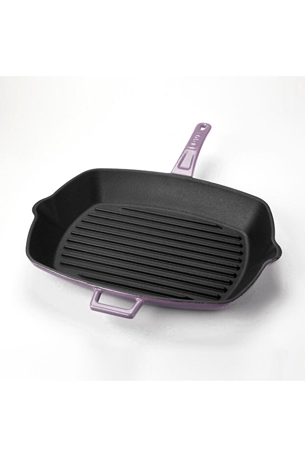 شواية مستطيلة مقاس 26 × 32 سم - صينية حديدية صلبة ومقبض - 3