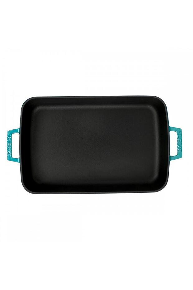 26X40Cm Rectangular Casting Tray - Iron Solid, Double Handles - 3