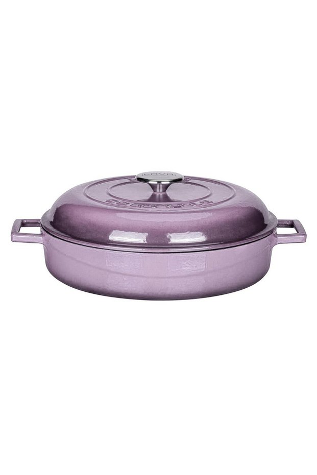 Cast Iron Multi-Purpose Spring PotDome Form Covered Folk Series Diameter(Ø)28cm