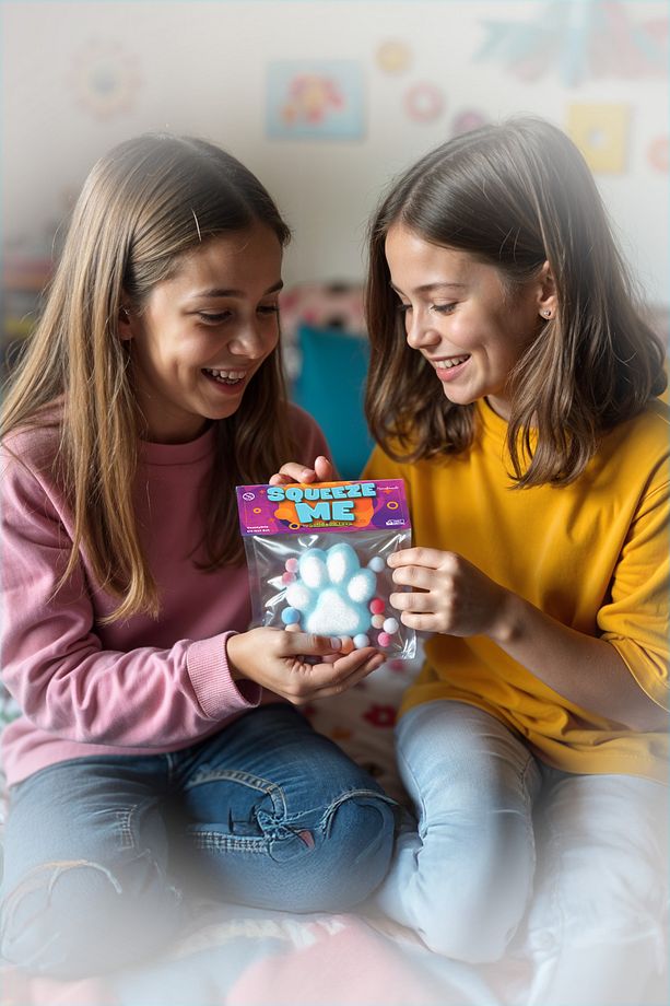 Mavi Kedi Patisi Taba Squishy – Yumuşak, Tüylü, Tatlı Ve Sıkılabilir Sukuşi Stres Oyuncağı - 5