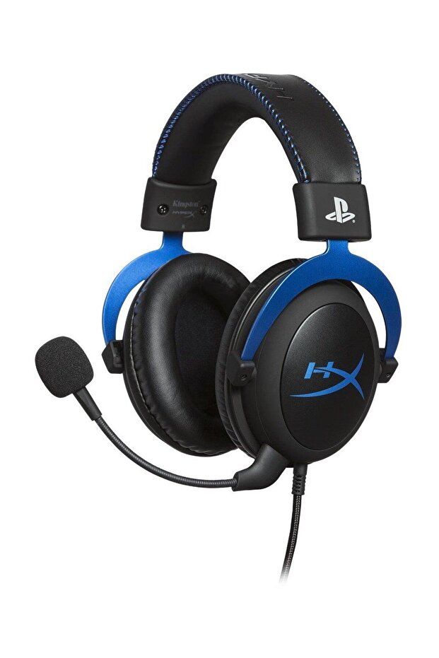 Cloud Blue Ps4 - Pc Ile Uyumlu Kablolu Oyuncu Kulaklığı - Usb To Aux Dönüştürücü Adaptör - 3