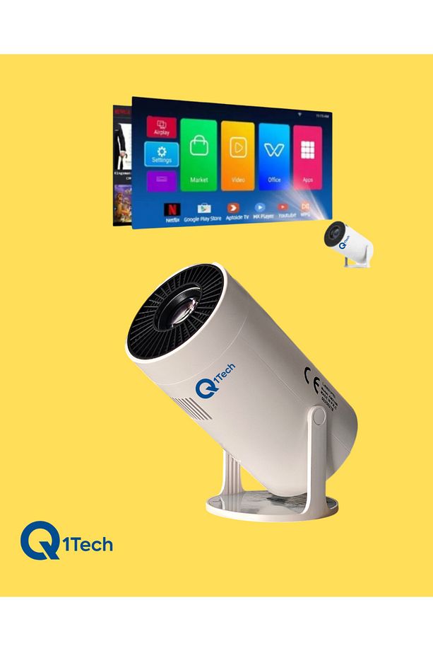 Taşınabilir Android Projeksiyon Wifi Destekli Akıllı Sinema Projektör Ultra Hdsinema Projeksiyon1080 - 5