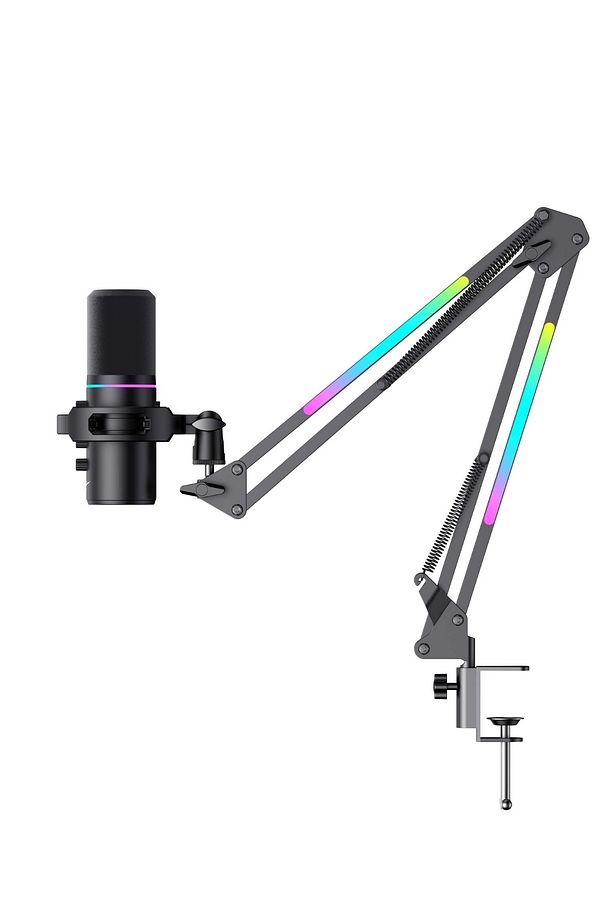 Gamenote GK60 PRO RGB Profesyonel Oyuncu ve Yayıncı Mikrofonu - RGB Standlı USB Mikrofon - 3