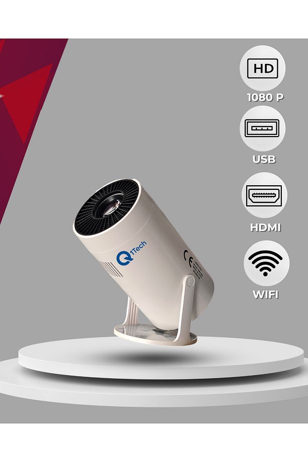 Taşınabilir Android Projeksiyon Wifi Destekli Akıllı Sinema Projektör Ultra Hdsinema Projeksiyon1080 - 3