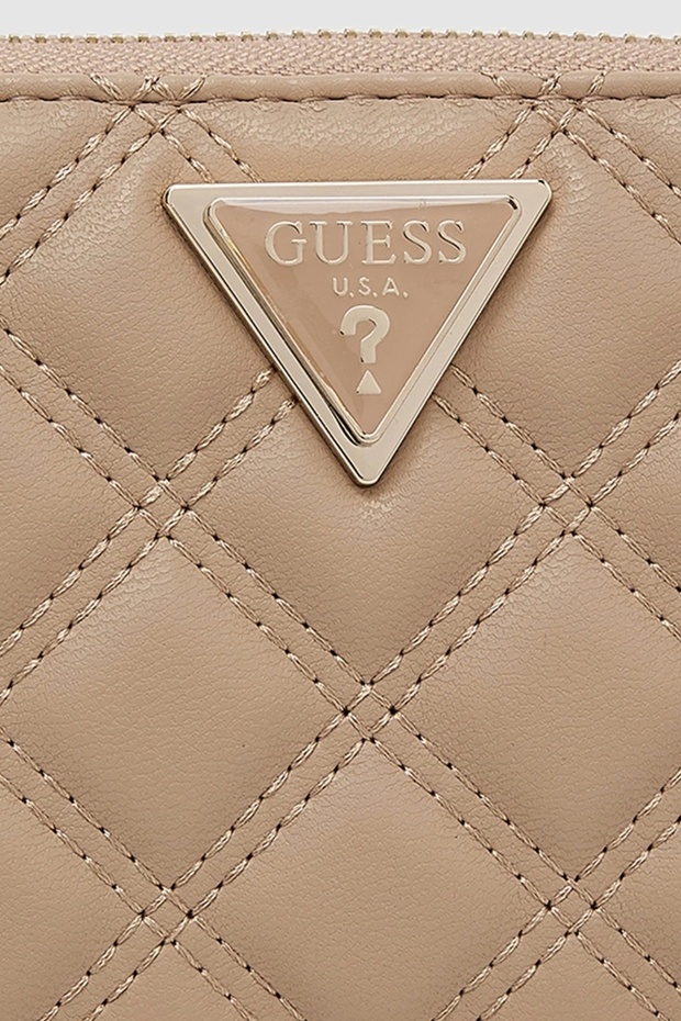 GIULLY SLG LARGE ZIP AROUND Kadın Bej Cüzdan SWQG8748146-BEI - 5
