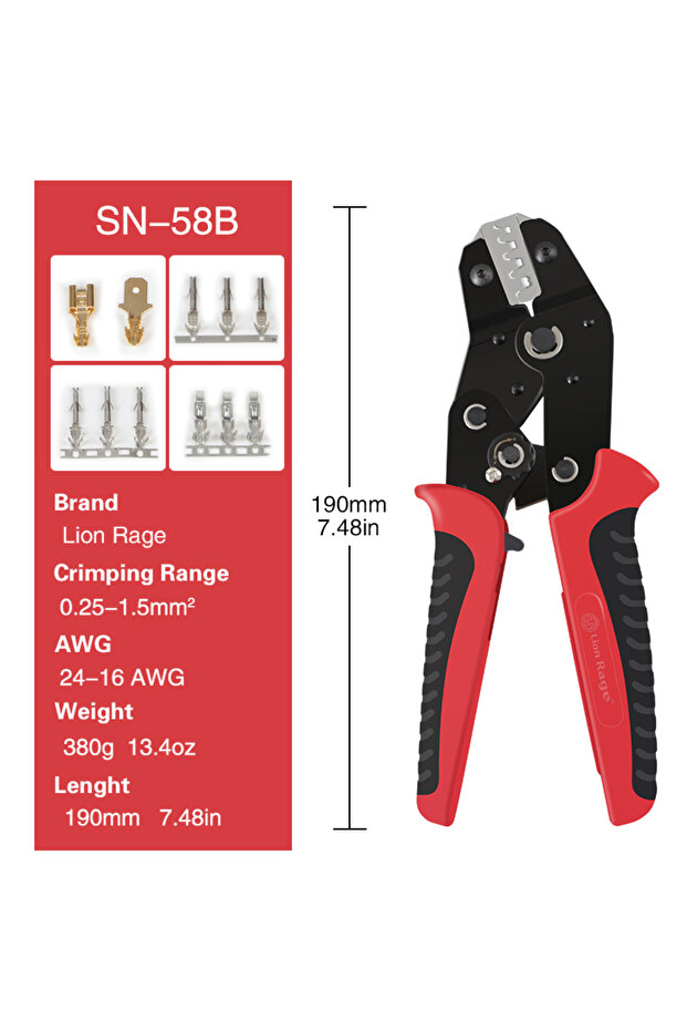 مجموعة أدوات الضغط SN-58B F، كماشة مضغوطة، أدوات كهربائية، أطراف كهربائية، مشبك، إلكترونيات P