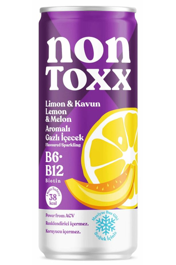 Limon & Kavun Aromalı Sirkeli Gazlı İçecek 250 ml x 12 Adet (Koli) - 3