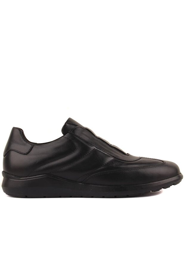 - Black Leather Men's Casual Shoes 101-1041-Ricc
