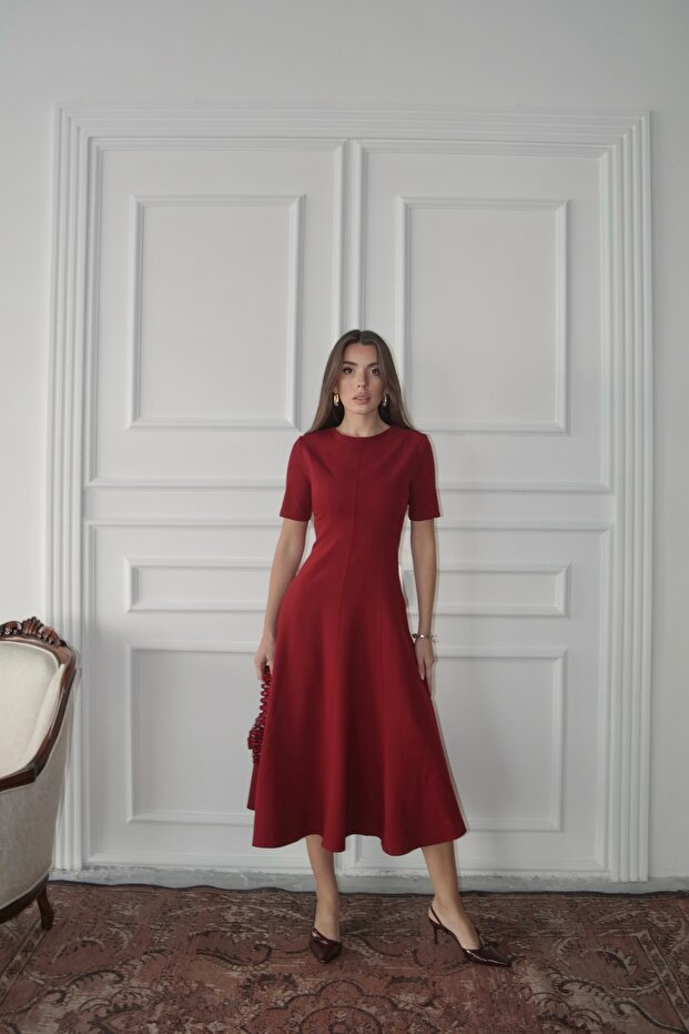 Dalie Midi Boy Elbise - 6