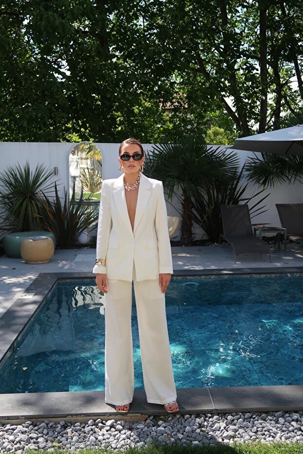 Palma Summer Alice Linen Blazer Jacket