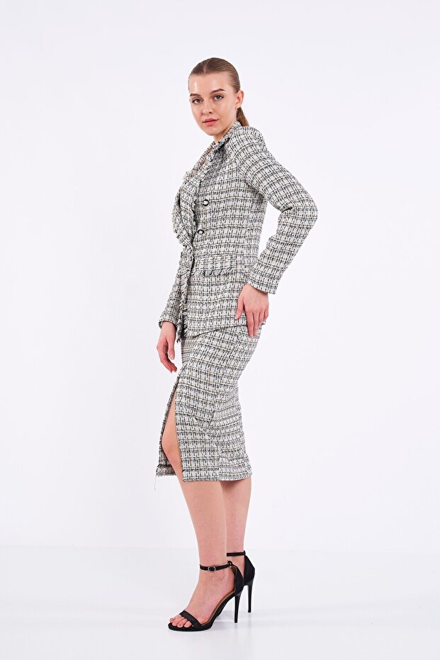 Simli Ekose Ceket - 2