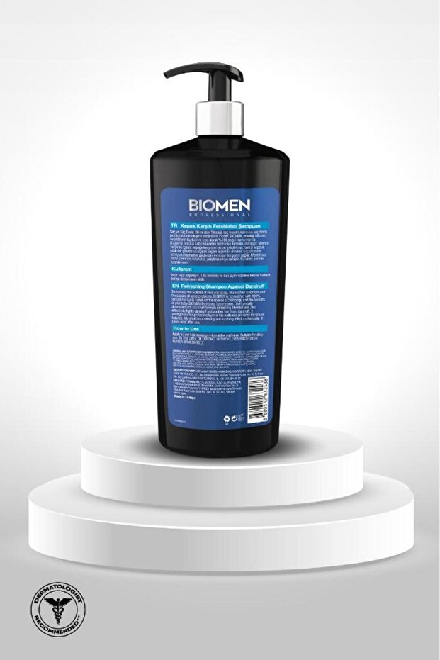 Tüm Saç Tipleri İçin Kepek Karşıtı Mentollü Çok Etkili Organik Şampuan 1000ML - 2