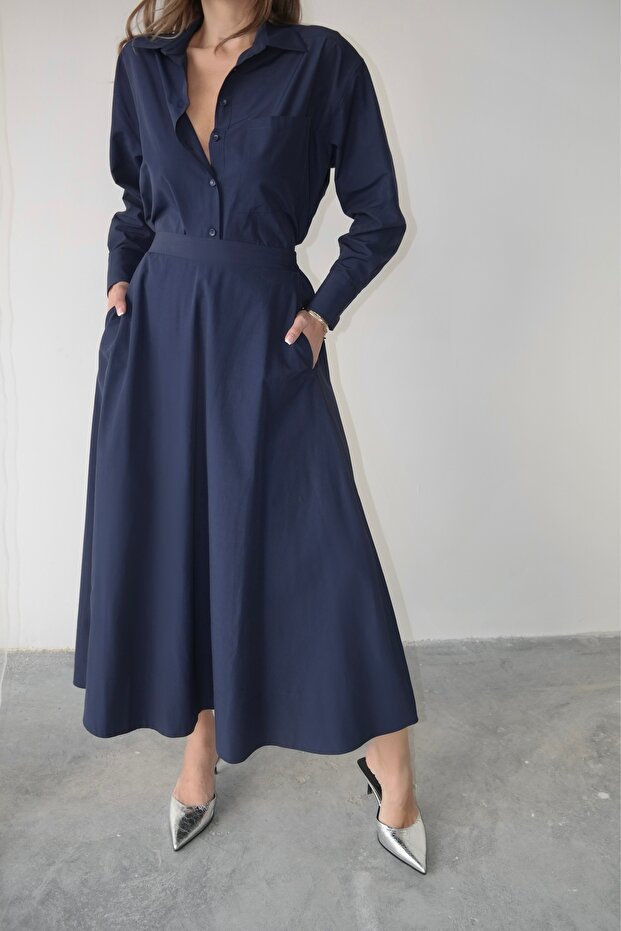 Oversize Buttoned Short Shirt - 5