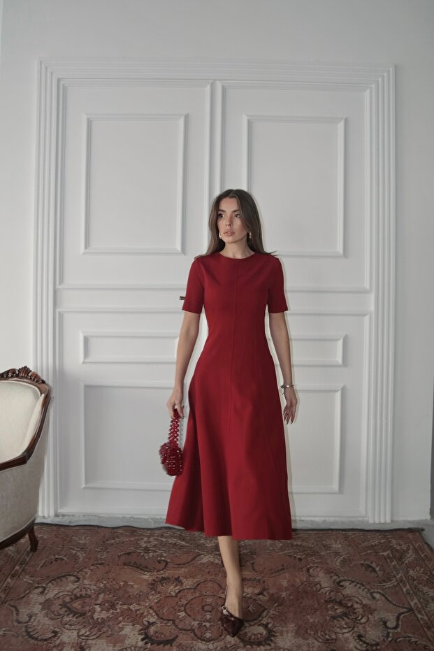 Dalie Midi Boy Elbise - 5