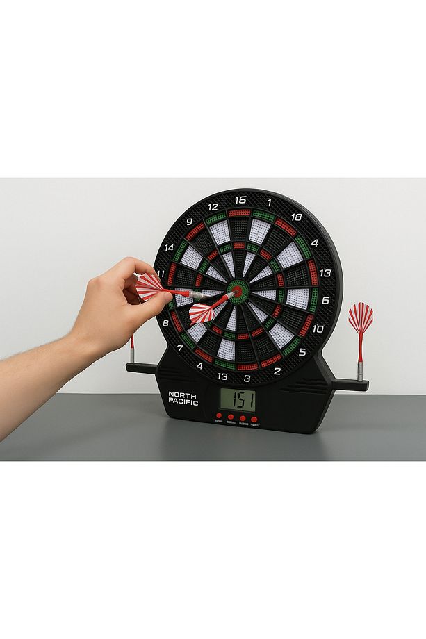 Elektronik Dartboard – 1-8 Oyunculu Lcd Skor Ekranlı Dart Tahtası - 74 Farklı Oyun Modu - 3