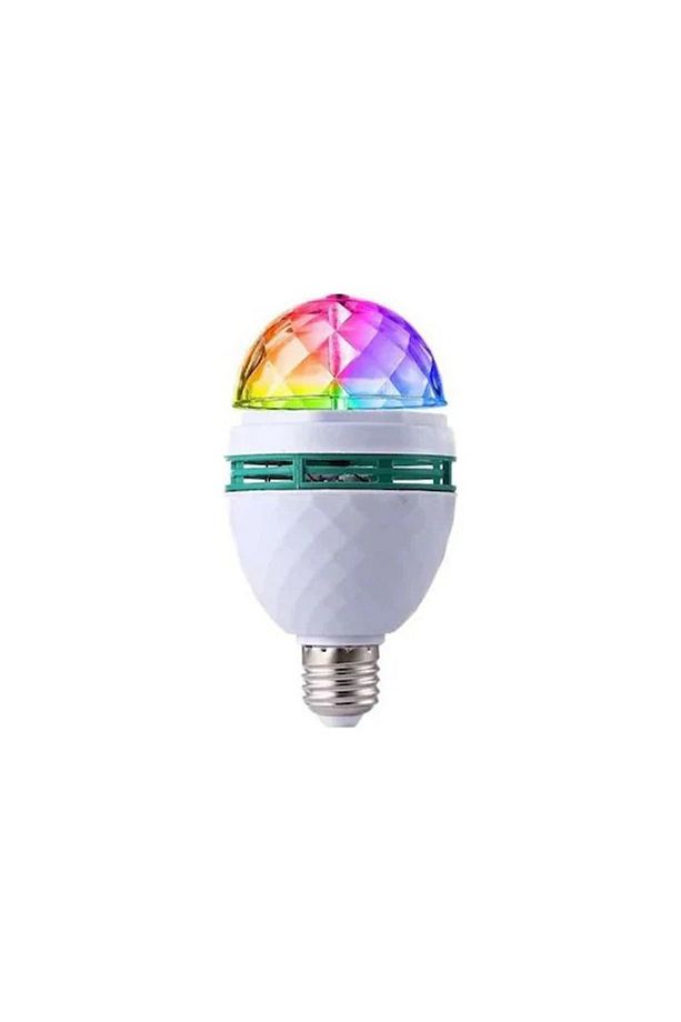 Rgb Renkli Led Döner Başlıklı Disko Topu Ampul 3w Priz Duy Dahil E27 Düğün Dernek Eğlence Dans Disko - 6