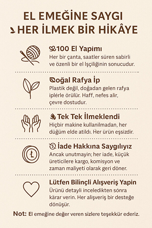 Kağıt ip Hasır El Yapımı Bambu Saplı Mini Çanta Uzun Askı dahil 26*12cm - 3