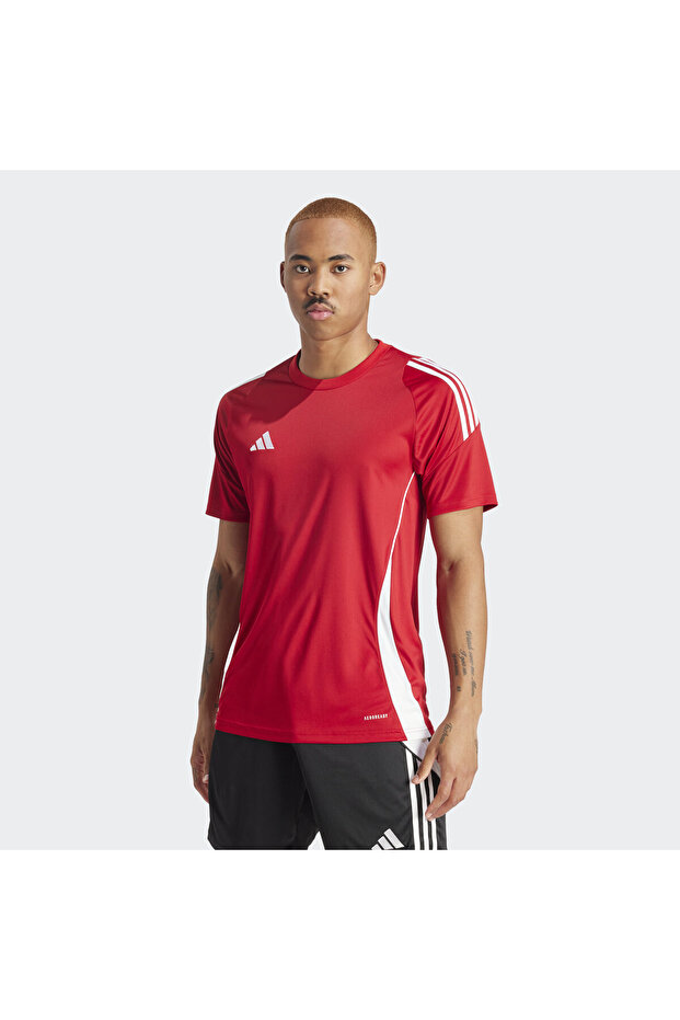 Tiro 24 Jersey Erkek Kırmızı Yuvarlak Yaka Tişört - 2