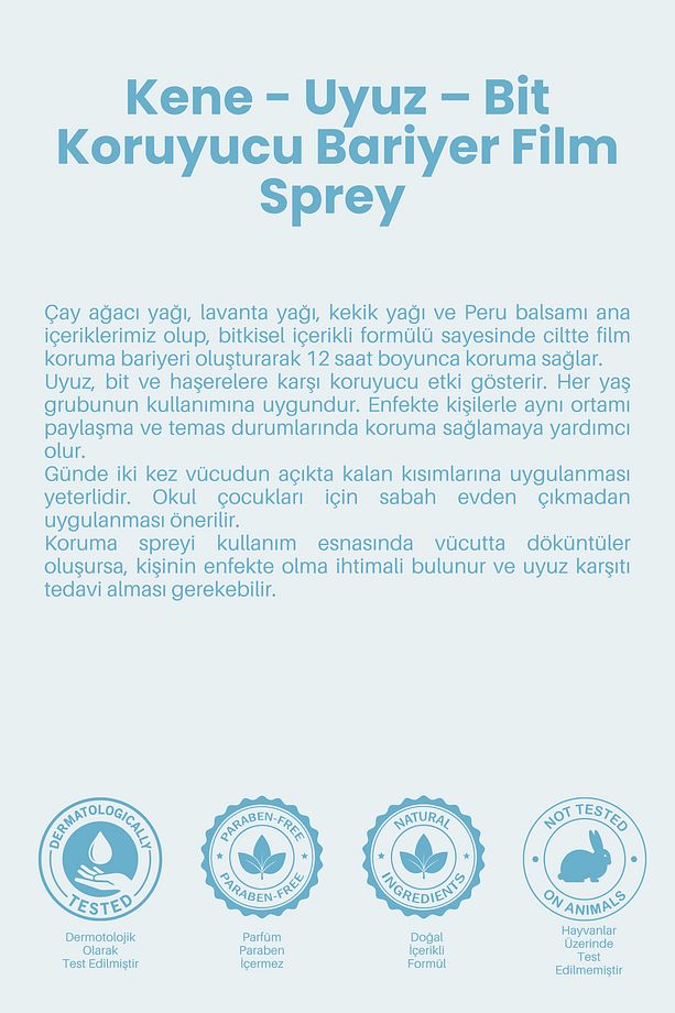 Kene - Uyuz, - Bit – Haşere Kovucu Sprey Ilacı - Tüm Vücut Tiplerine Uygun - 2