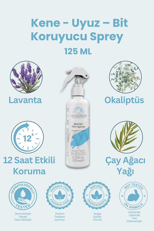 Kene - Uyuz, - Bit – Haşere Kovucu Sprey Ilacı - Tüm Vücut Tiplerine Uygun - 1