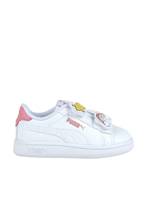 Smash Badges V Kids' White Sneakers
