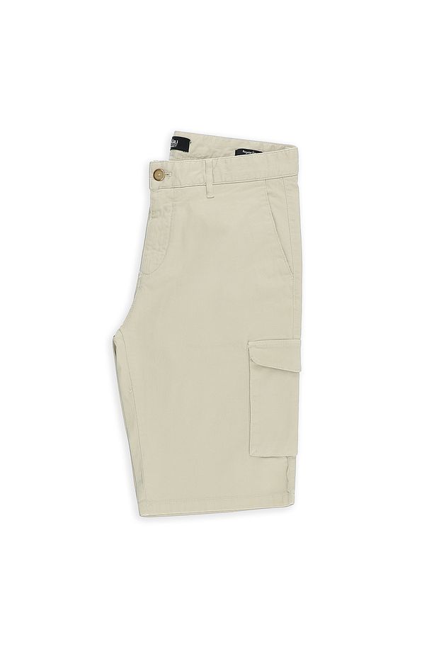 Regular Fit Kargo Cepli Pamuklu Bermuda Şort - 2