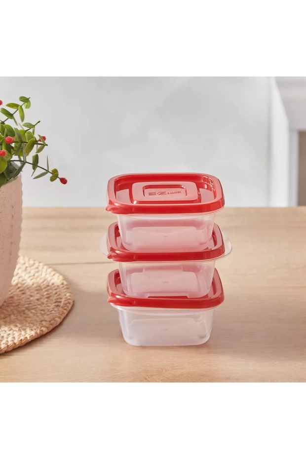 EzLock Square Container Set - 250ml (Set of 3) - 2