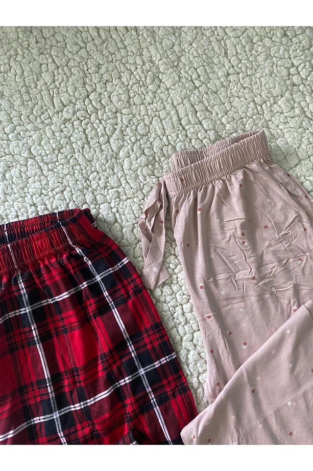 2'li Kadın Pijama Altı - Ultra Kalite Tek Alt Pijama - 2