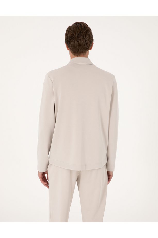 Taş Regular Fit Örme Gömlek 50302573-VR049 - 5