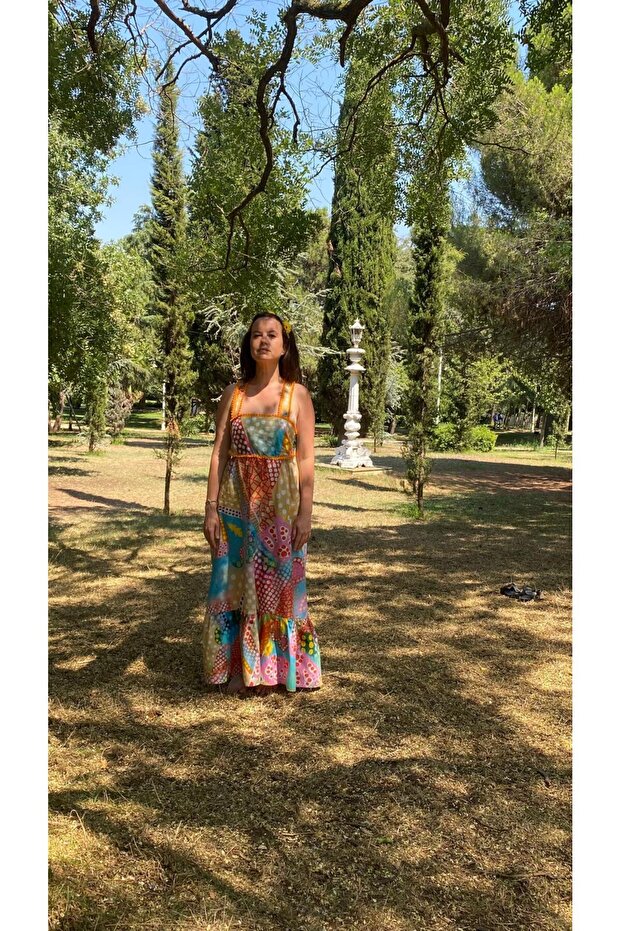 Mojito Arkadan Bağlamalı Elbise - 4