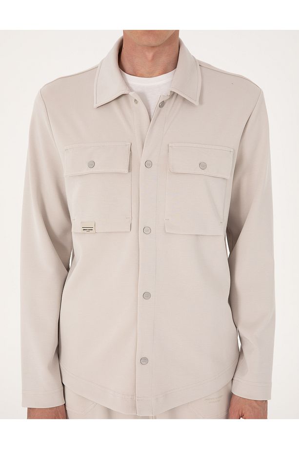 Taş Regular Fit Örme Gömlek 50302573-VR049 - 6