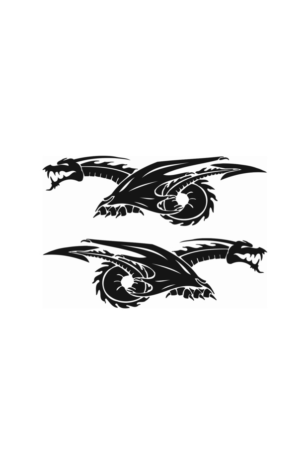 Sticker auto model 38 - set 2 buc - 1